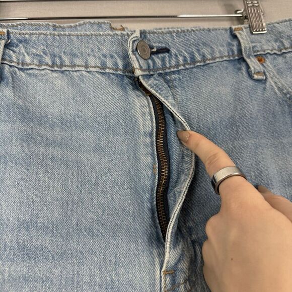 Levi's Mens Jeans 44 Blue Lo-Ball Stack Slim Tapered Streetwear Distressed Knee - Picture 4 of 15